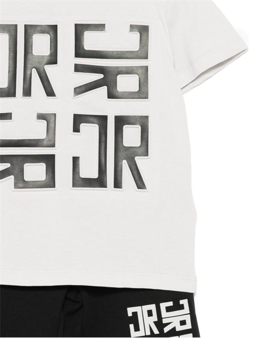 Completo bambino Richmond Junior blu con t-shirt e bermuda RICHMOND Junior | RBP26007CJLSBLUE